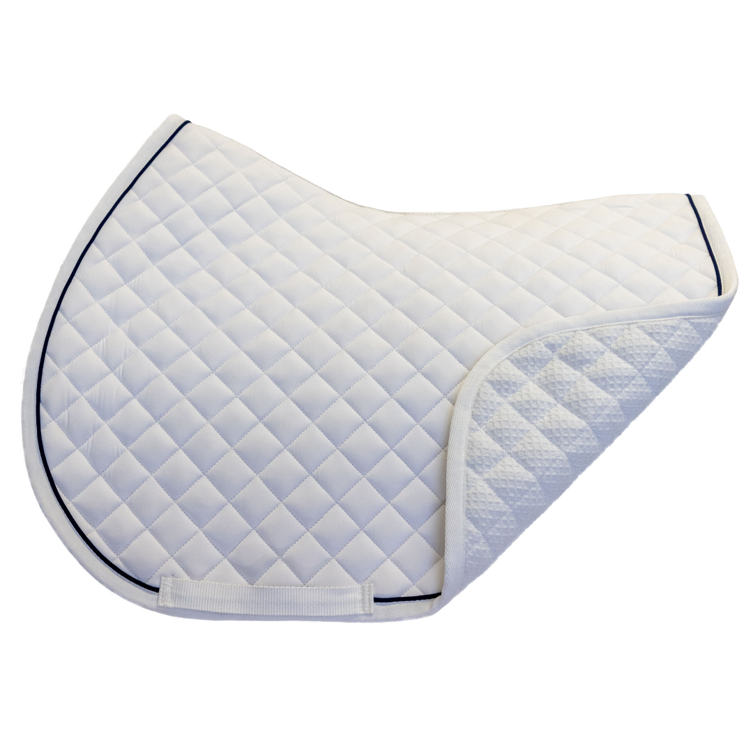 Saddle pad cookie - white/white-navyblack