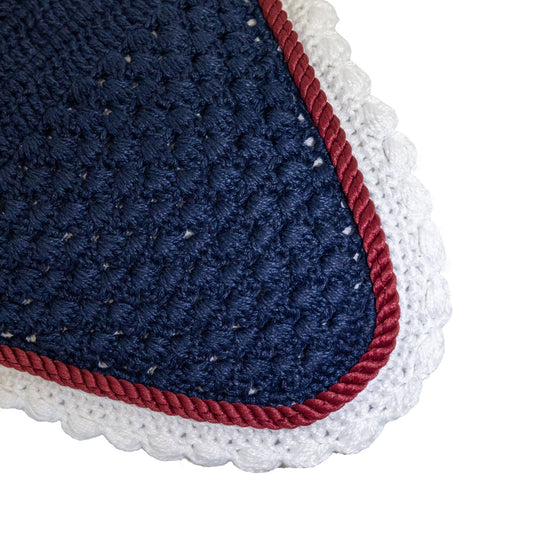 Flyveil pony - Navy/White-Burgundy