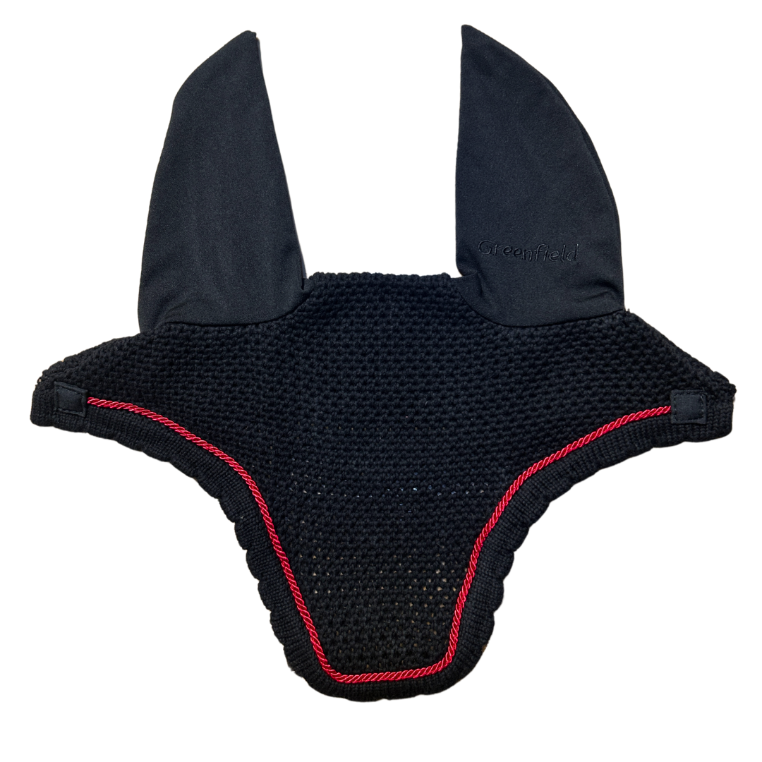 Oornetje Classic - zwart/zwart - rood