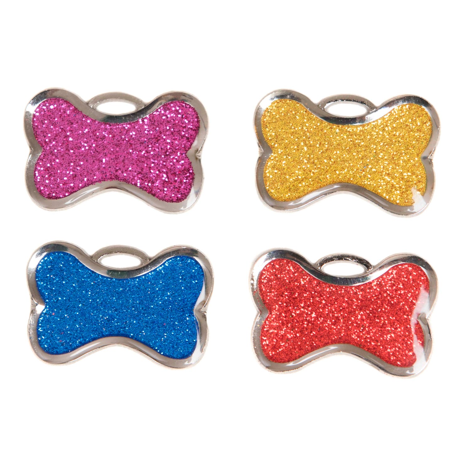 Bone tag + glitter