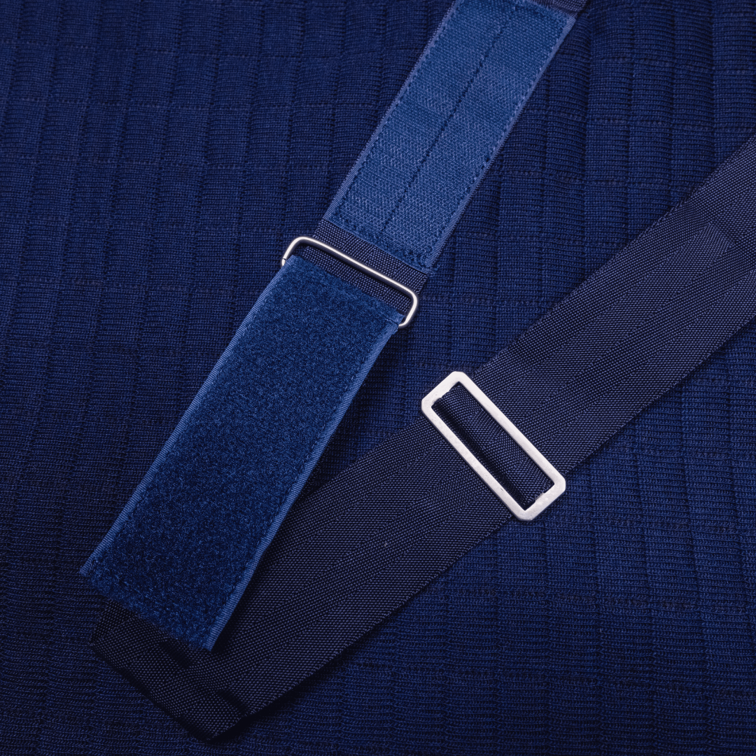 Thermo deken - blauw/blauw - wit/koningsblauw