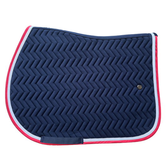 Schabracke Arrow - marine/rot - weiß