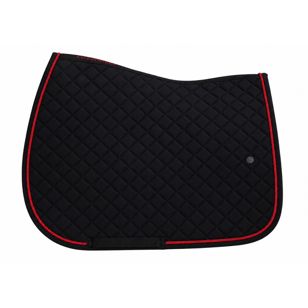 Tapis de selle cookie - noir/noir-rouge