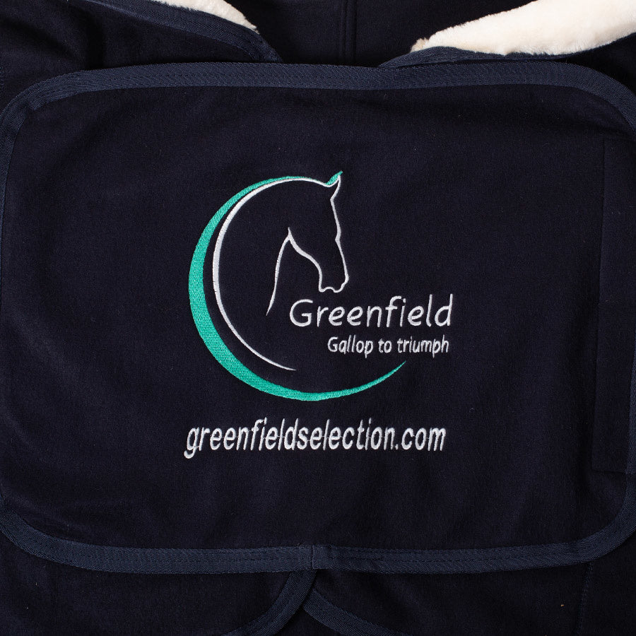 Chemise polaire remise des prix avec logo GF - bleu marine