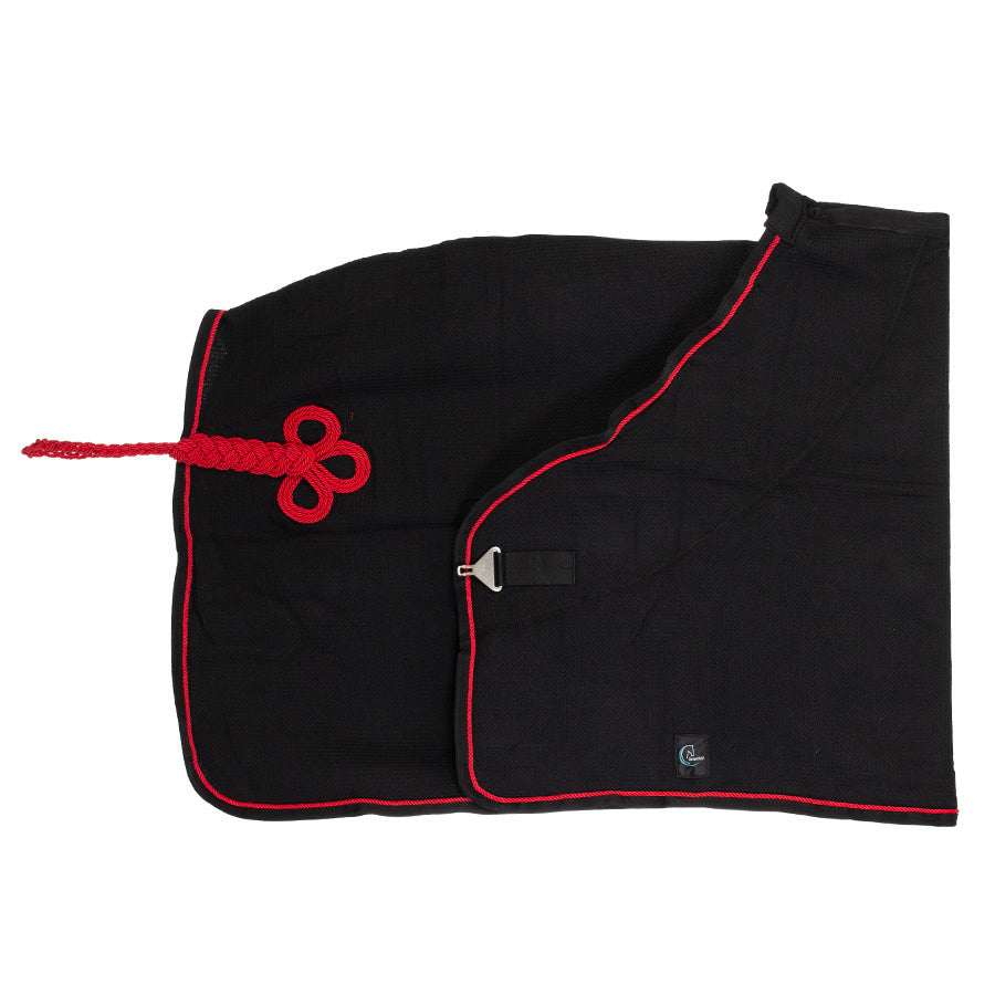 Chemise nid d'abeille - noir/noir-rouge