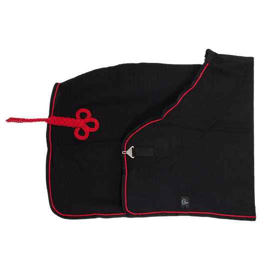 Chemise nid d'abeille - noir/noir-rouge