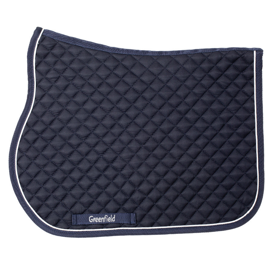 Poney - Tapis de selle cookie - bleu marine/bleu marine-blanc