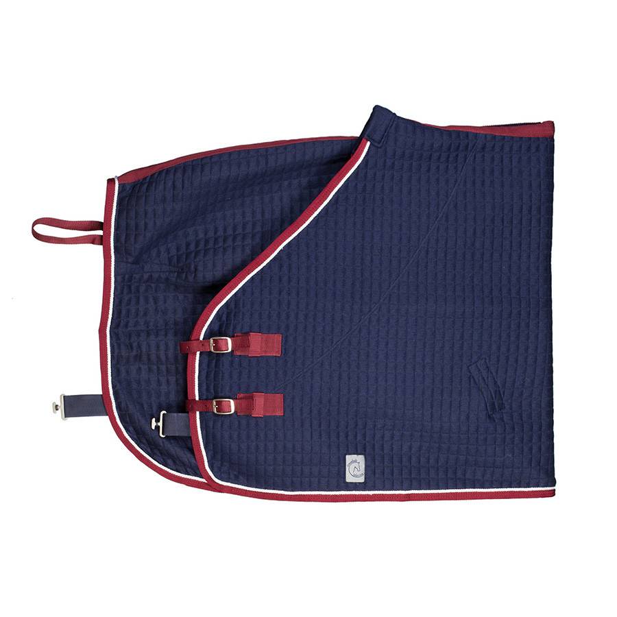 Chemise thermo - bleu marine/bordeaux-blanc