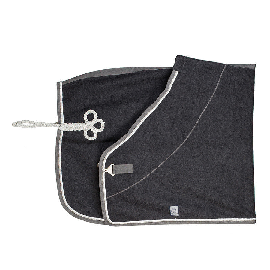 Couverture laine - gris/gris-blanc/gris argent