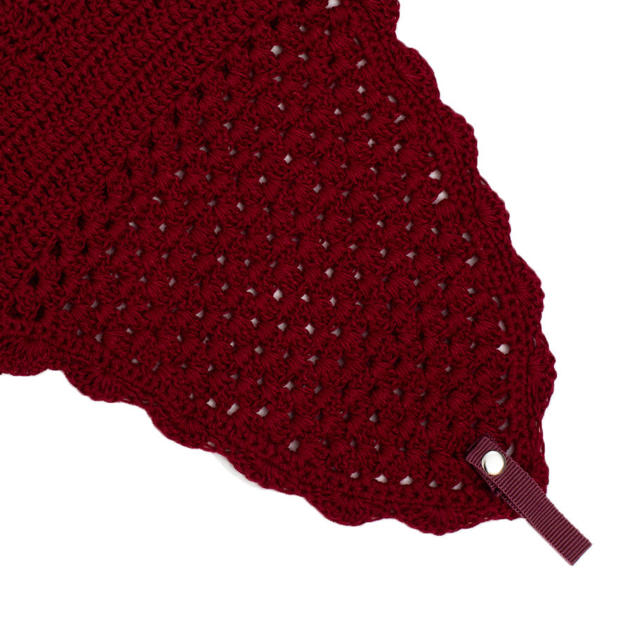 Flyveil - long - burgundy