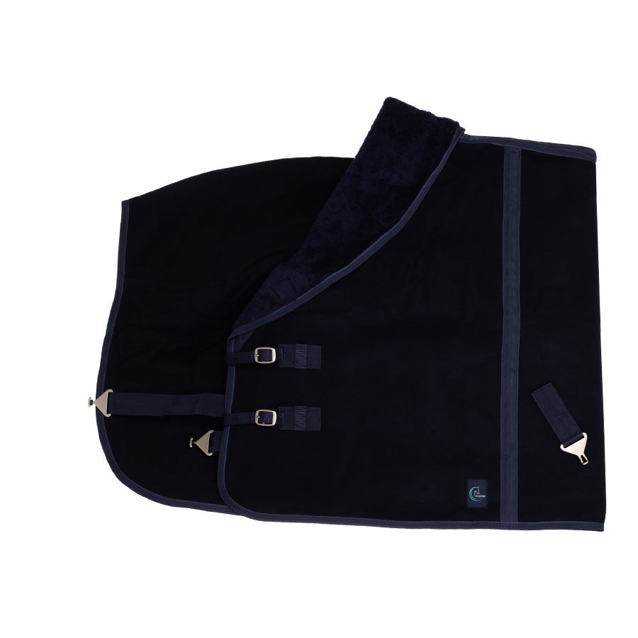 Chemise polaire teddy double - bleu marine