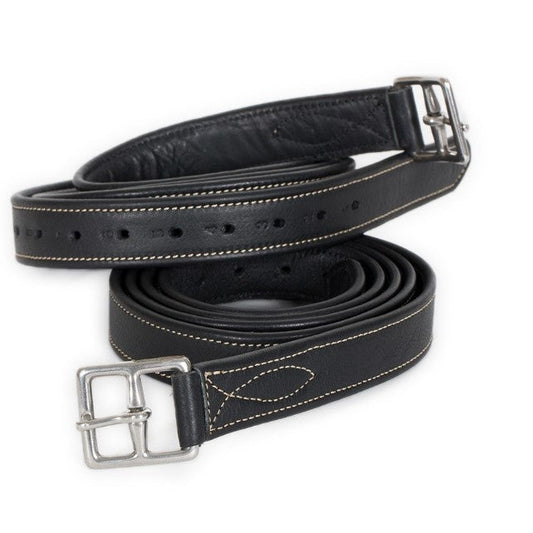 Weiche Steigbügelriemen schwarz