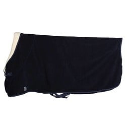 Chemise polaire col teddy - bleu marine