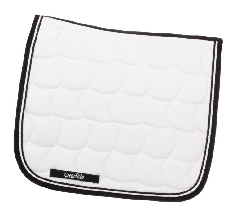Tapis de selle Classic dressage - blanc/noir-blanc/noir