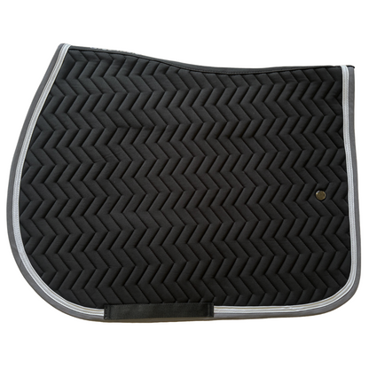 Saddle pad Arrow - black/grey - white