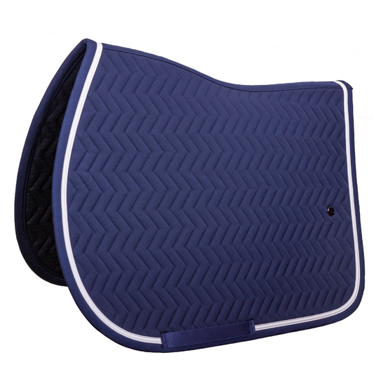 Tapis de selle Arrow - bleu marine/bleu marine - blanc