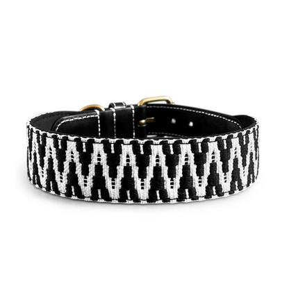 Dog collar - Black/White