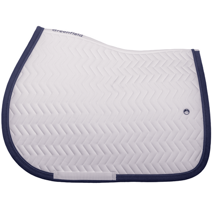 Saddle pad Arrow - white/navy - navy