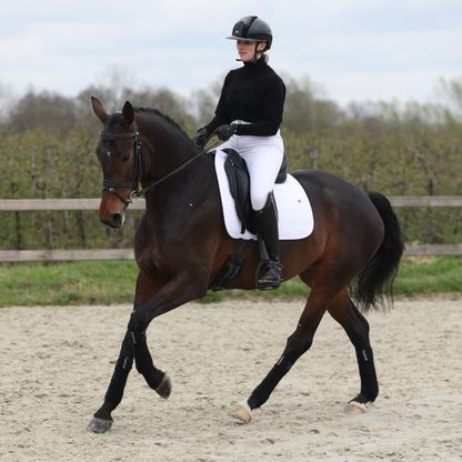 Zadeldoek Arrow dressuur - wit/wit-wit