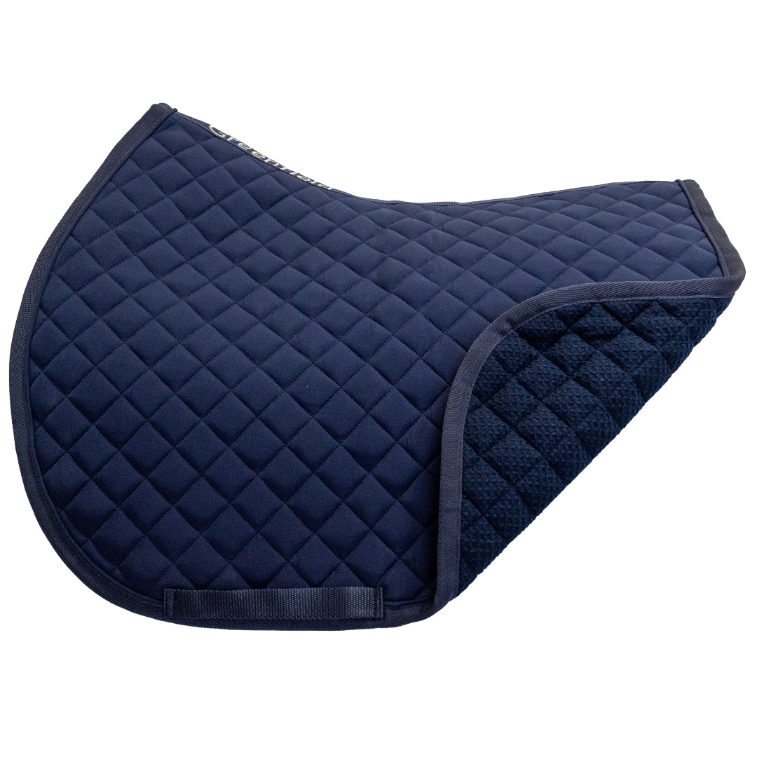 PONY tapis de selle cookie - bleu marine/bordeaux-blanc