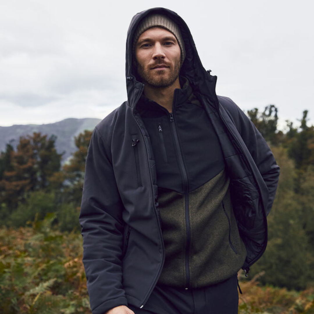 Herren - Wattierter Hoody Softshell