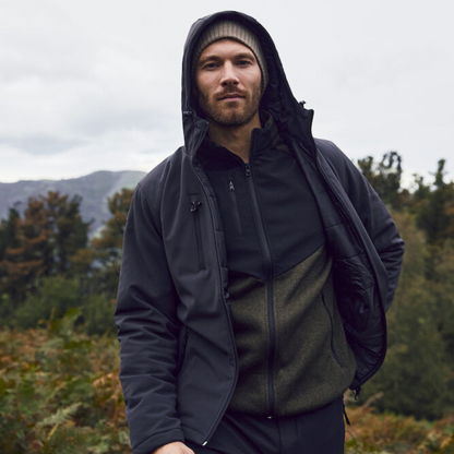 Herren - Wattierter Hoody Softshell