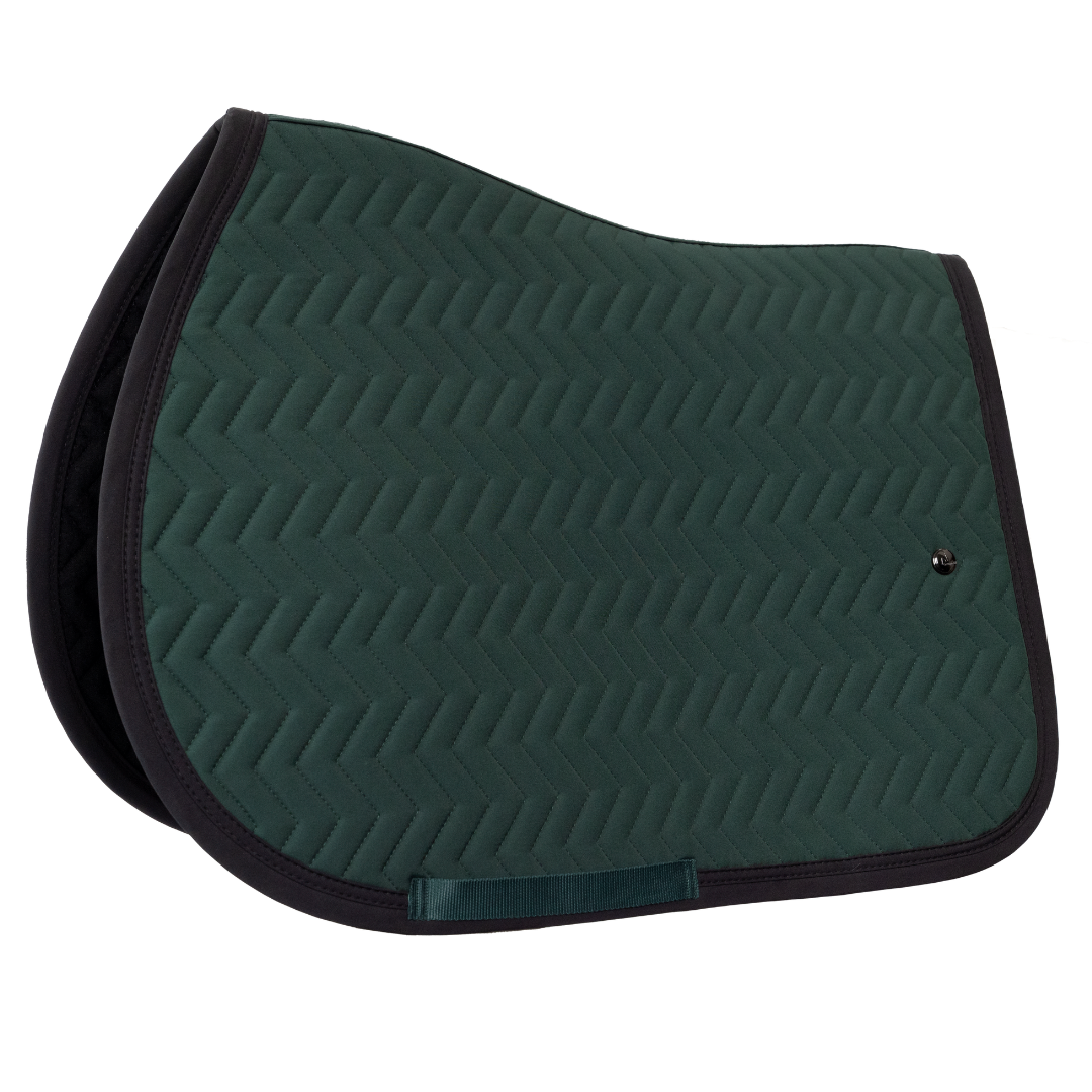 Saddle pad Arrow - green/black - black
