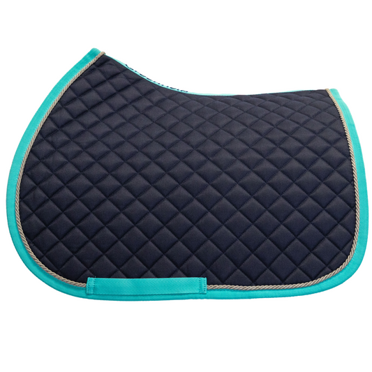 PONY Tapis de Selle  cookie - bleu marine /menthe verte - gris argenté