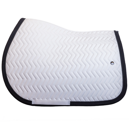 Saddle pad Arrow - white/black - black