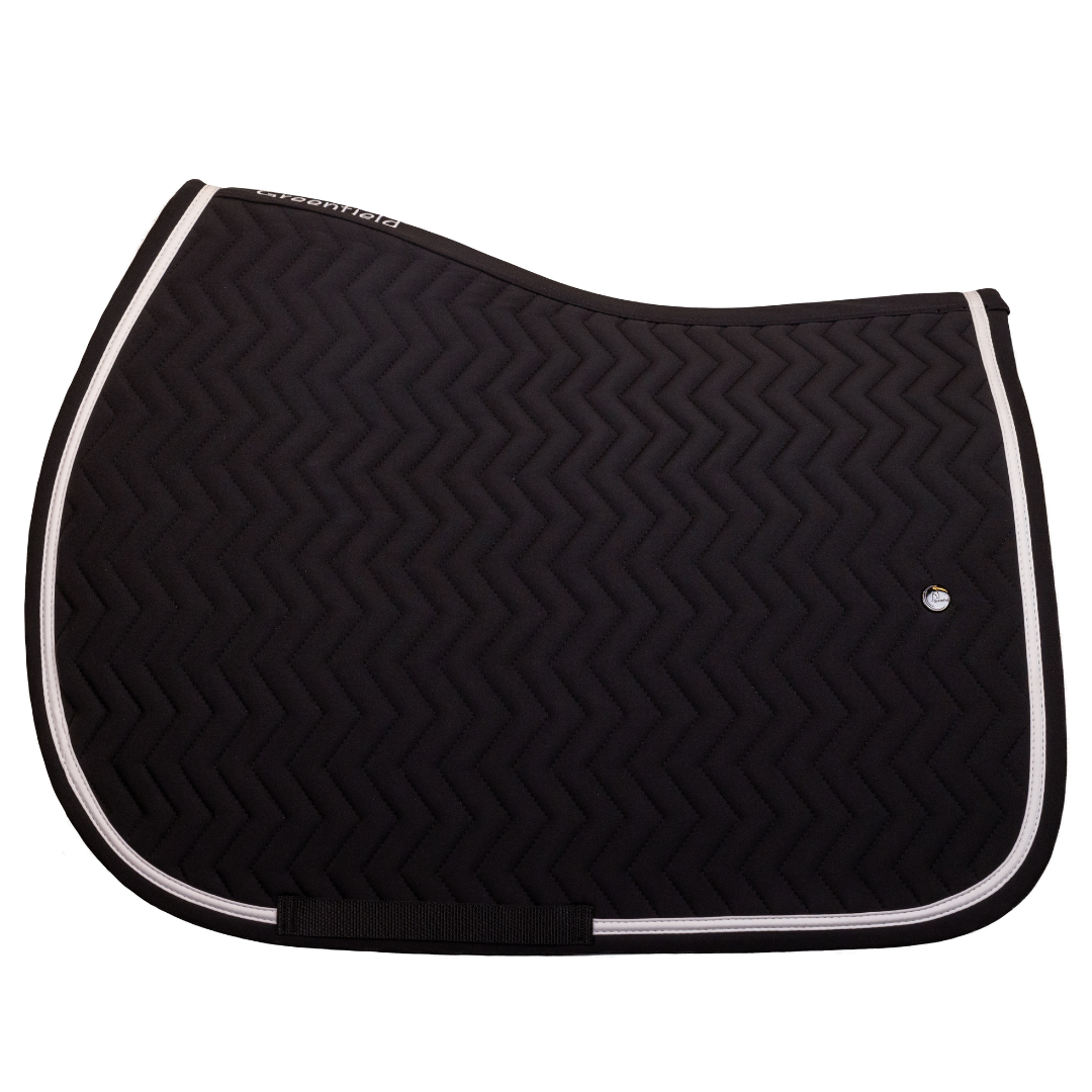 Tapis de selle Arrow - noir/noir - blanc