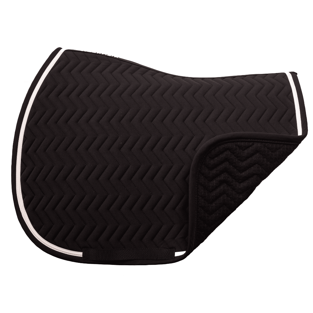 Tapis de selle Arrow - noir/noir - blanc