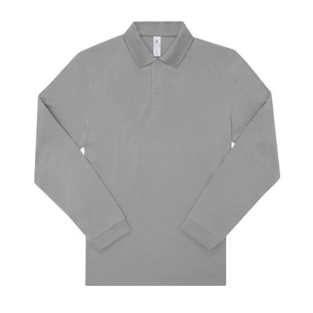 B&C my polo 180 lange mouwen – heren