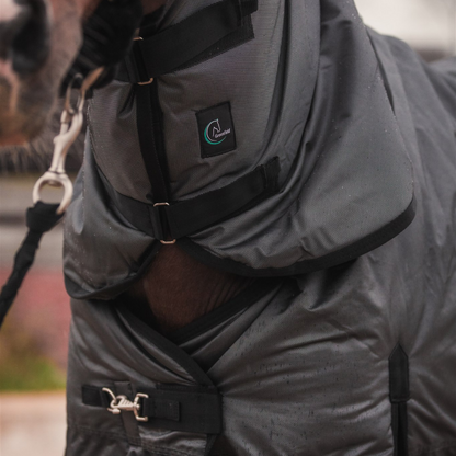 Detachable neckcover - Black/grey