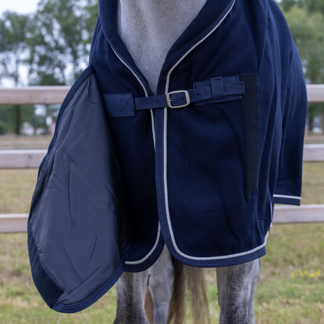 Fleece publicity rug - navy/navy-silver