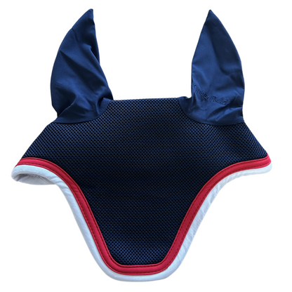 Mesh Flyveil - navy/red-white