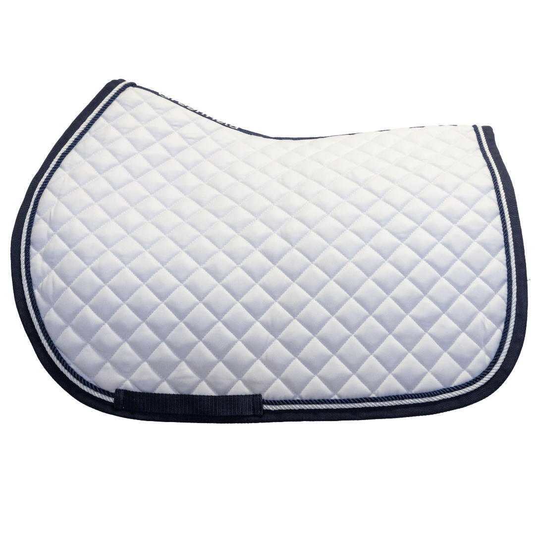 Saddle pad cookie - white/navy - navy/white