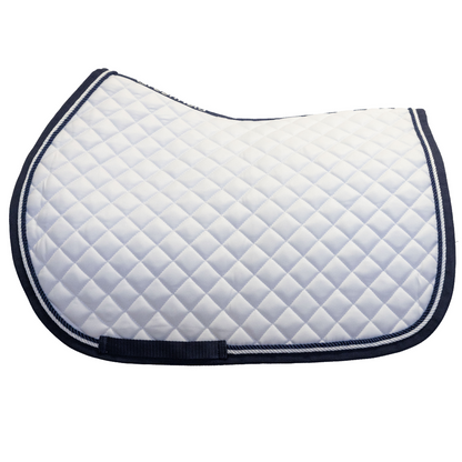 Saddle pad cookie - white/navy - navy/white