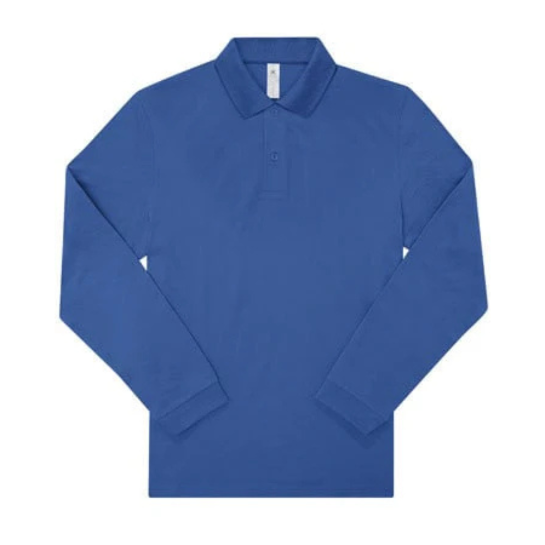 B&C my polo 180 lange mouwen – heren