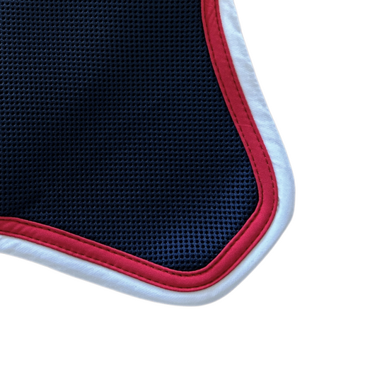 Mesh Flyveil - navy/red-white