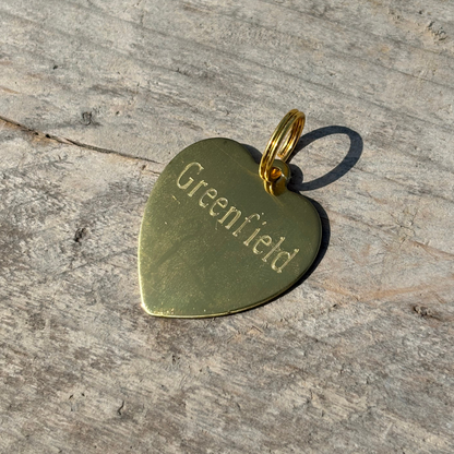 Key chain tag - vertical