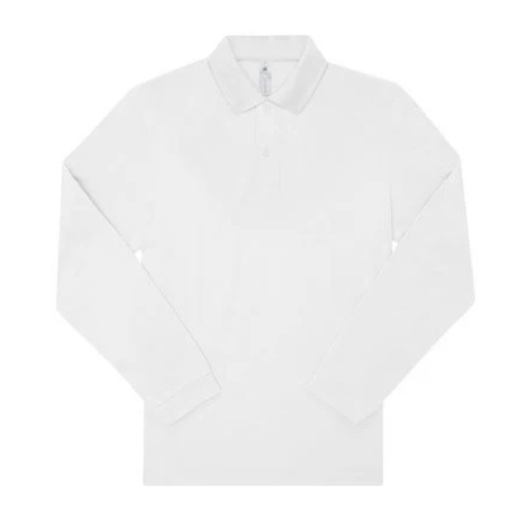 B&C my polo 180 lange mouwen – heren