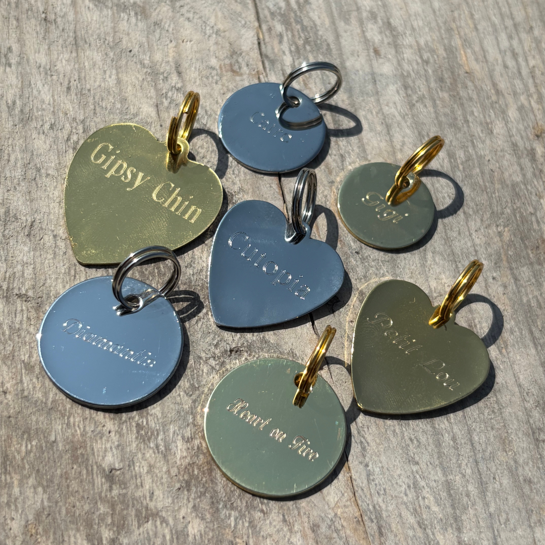 Key chain tag - vertical