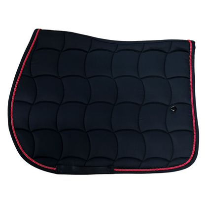 Saddle pad Classic – black/black-red