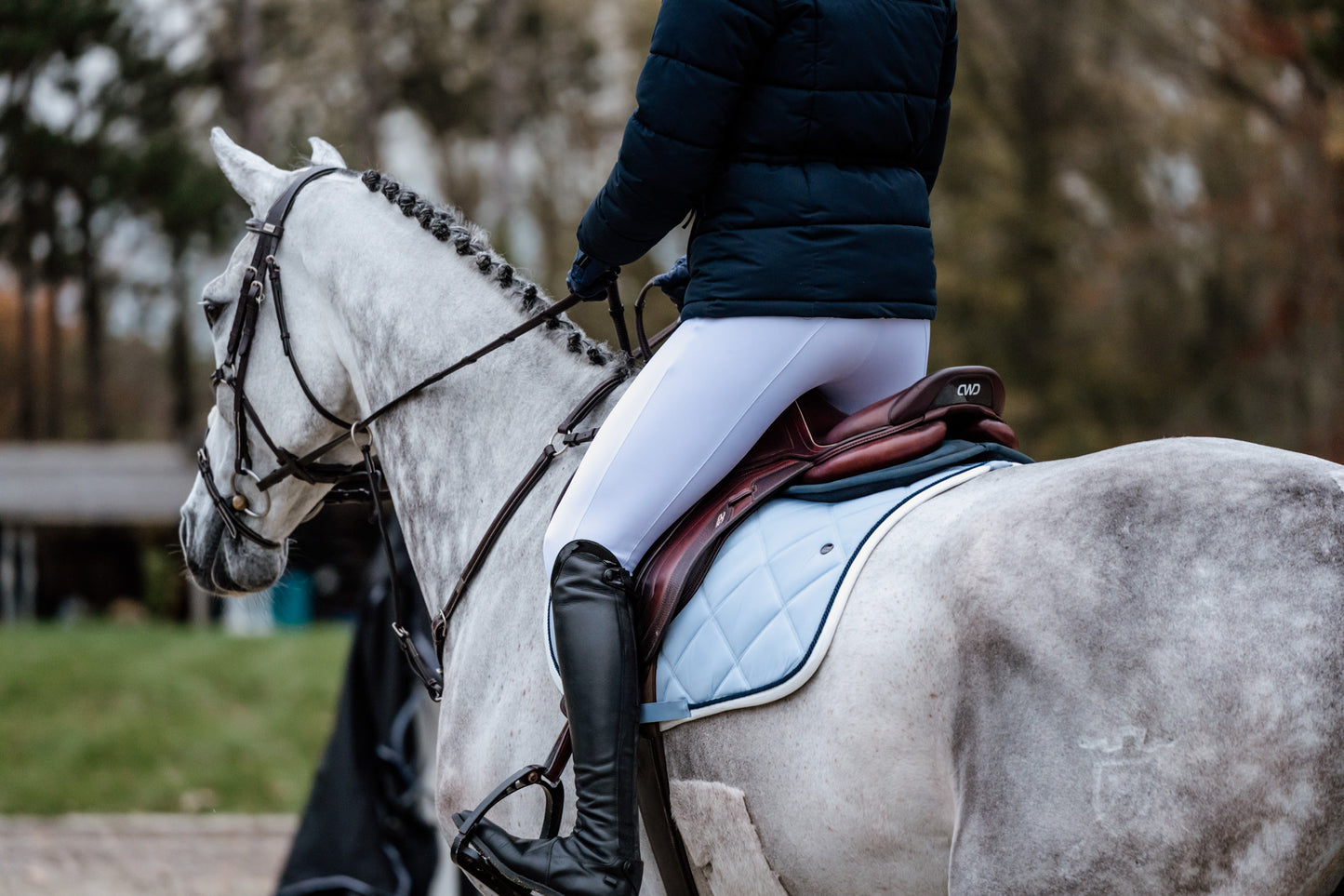 Tapis de selle Diamond - Bleu mystique