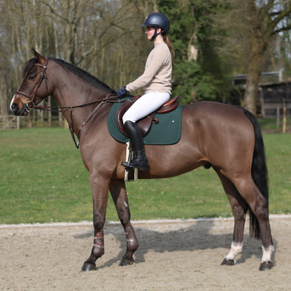 Saddle pad Arrow - green/green-green
