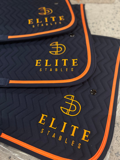 Tapis de selle Arrow - bleu marine/bleu marine - orange