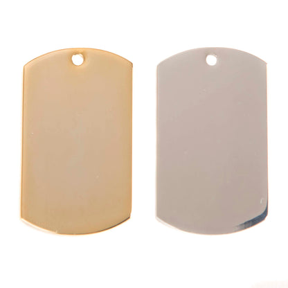 Key chain tag - vertical