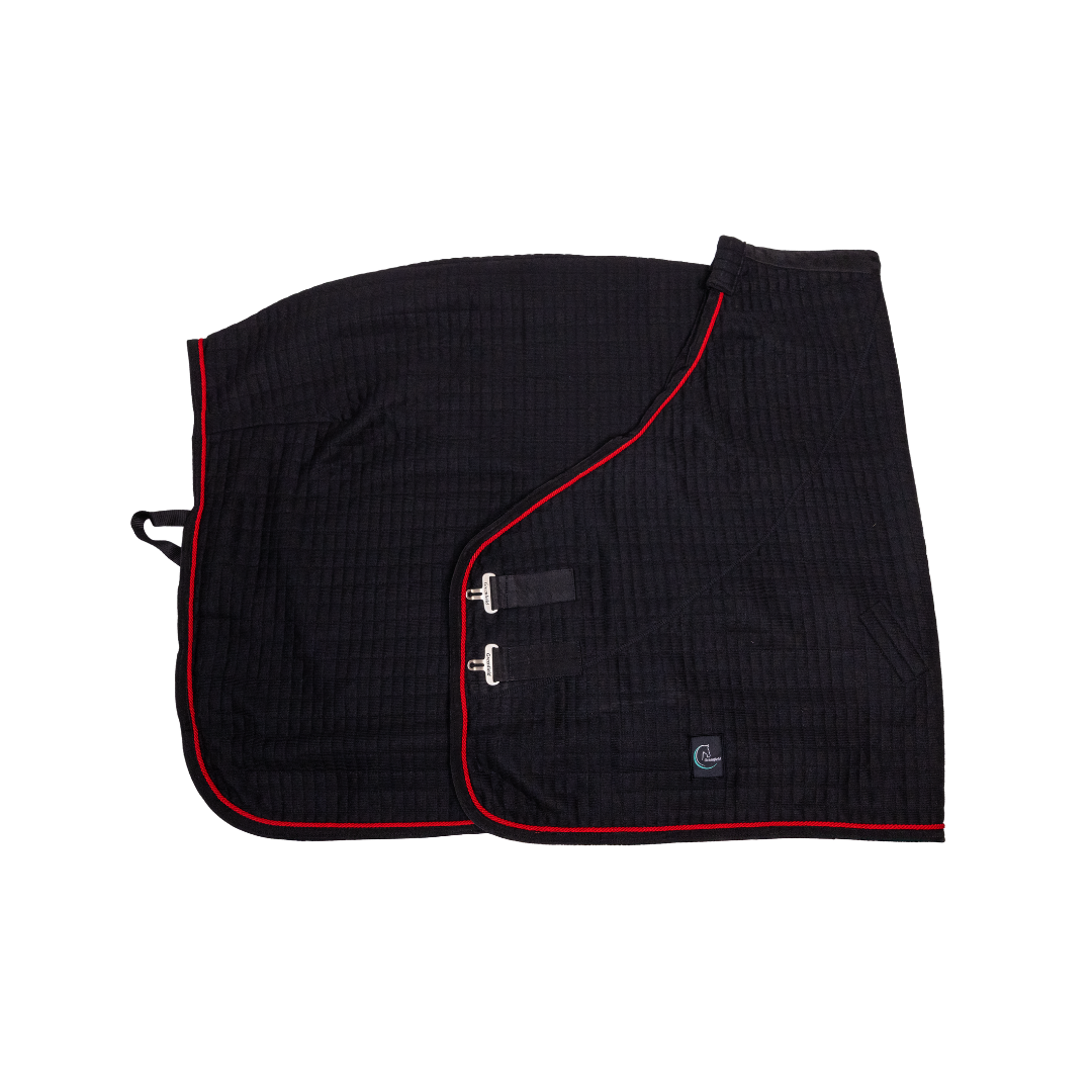 Thermo rug - black/black-red