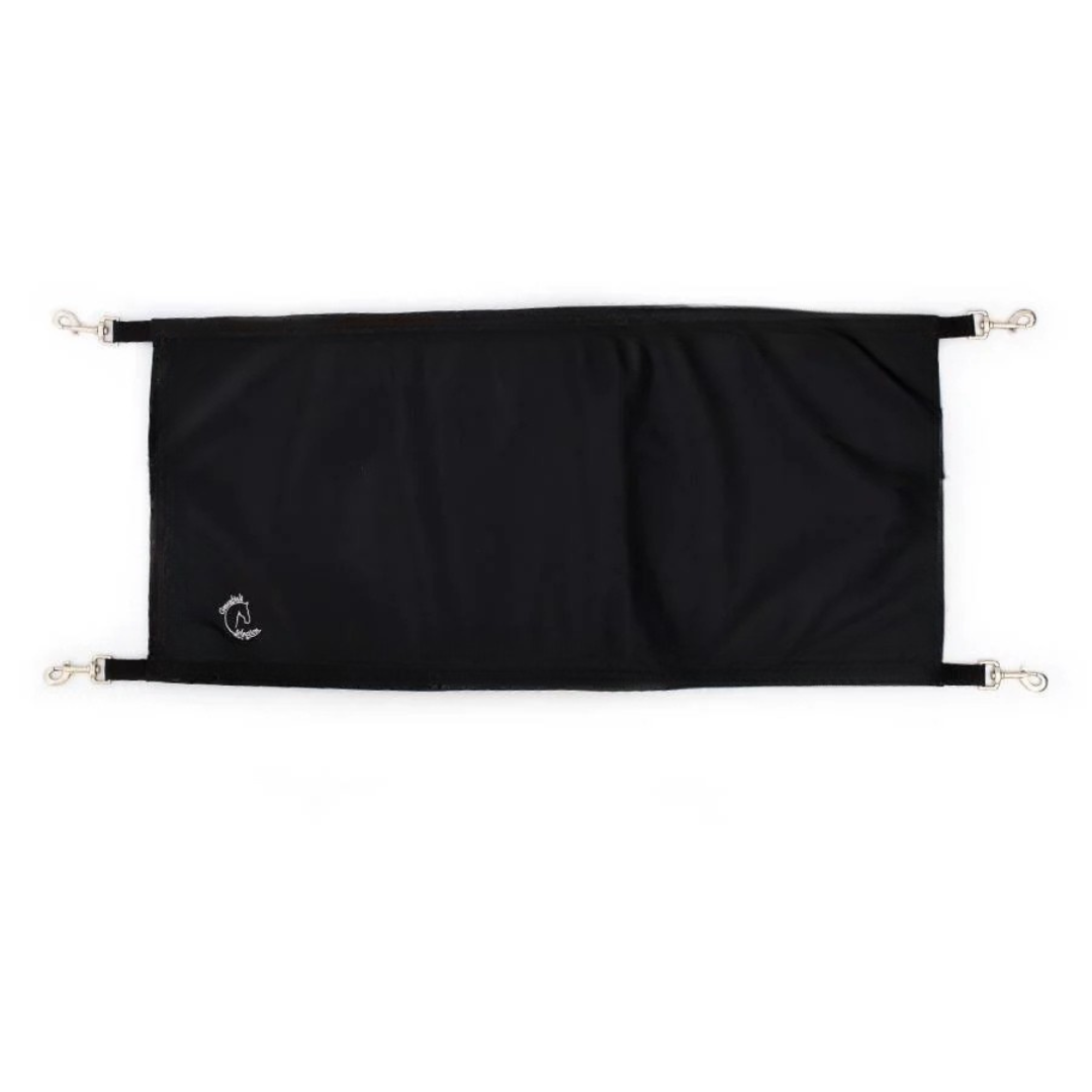 Boxentürvorhang schwarz/schwarz - schwarz