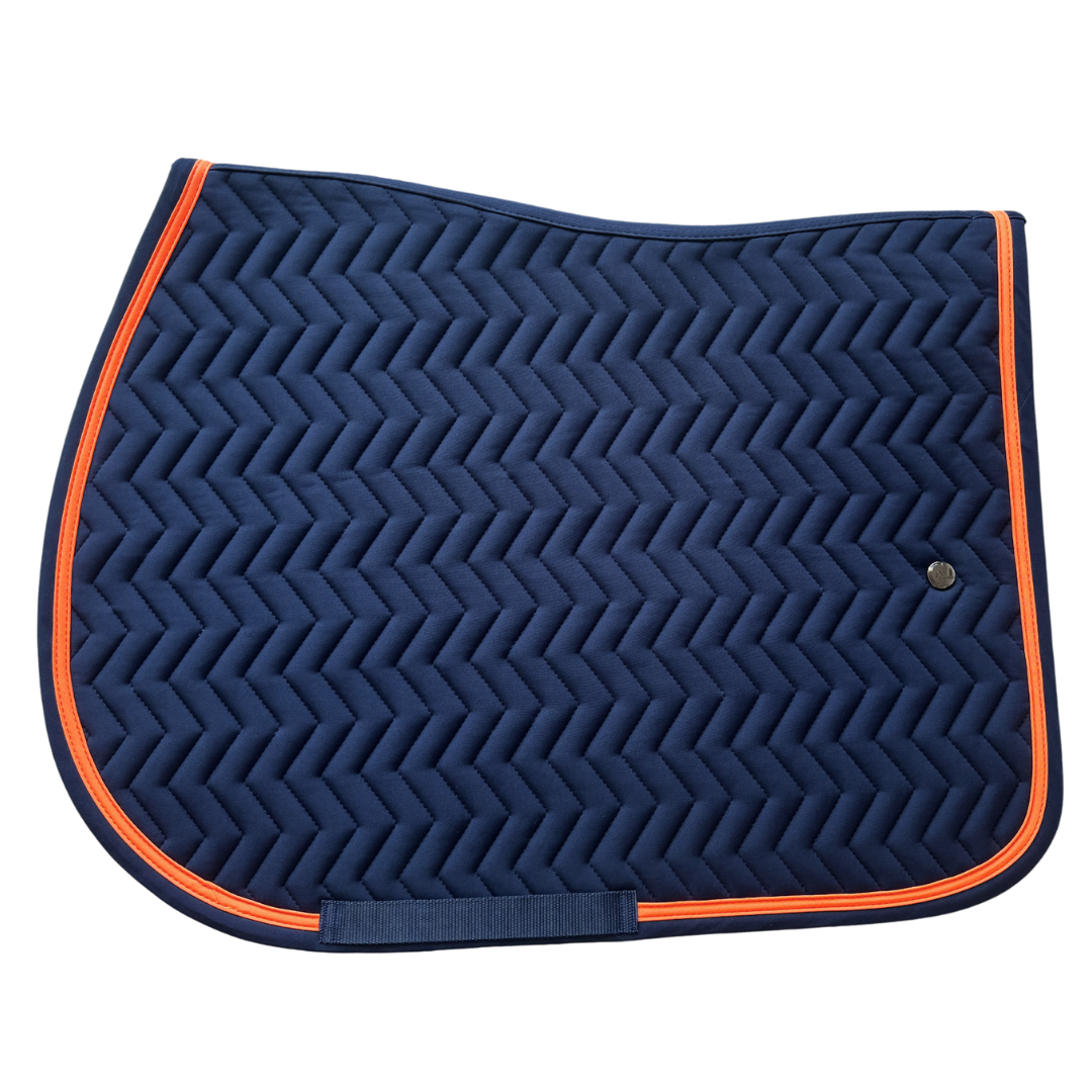 Saddle pad Arrow - navy/navy - orange